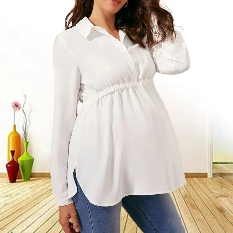 Haut Maternité Chic – Blouse Ample Confort Quotidien