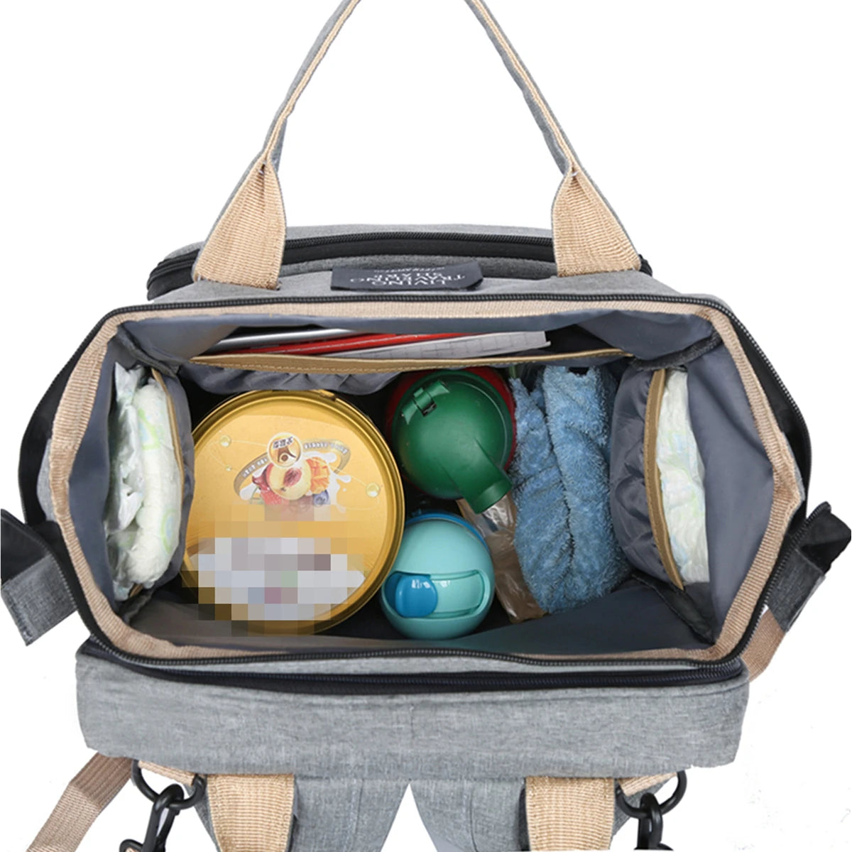 Sac à Langer Bébé avec Lit Pliant – Sac à Dos Multifonction Grande Capacité