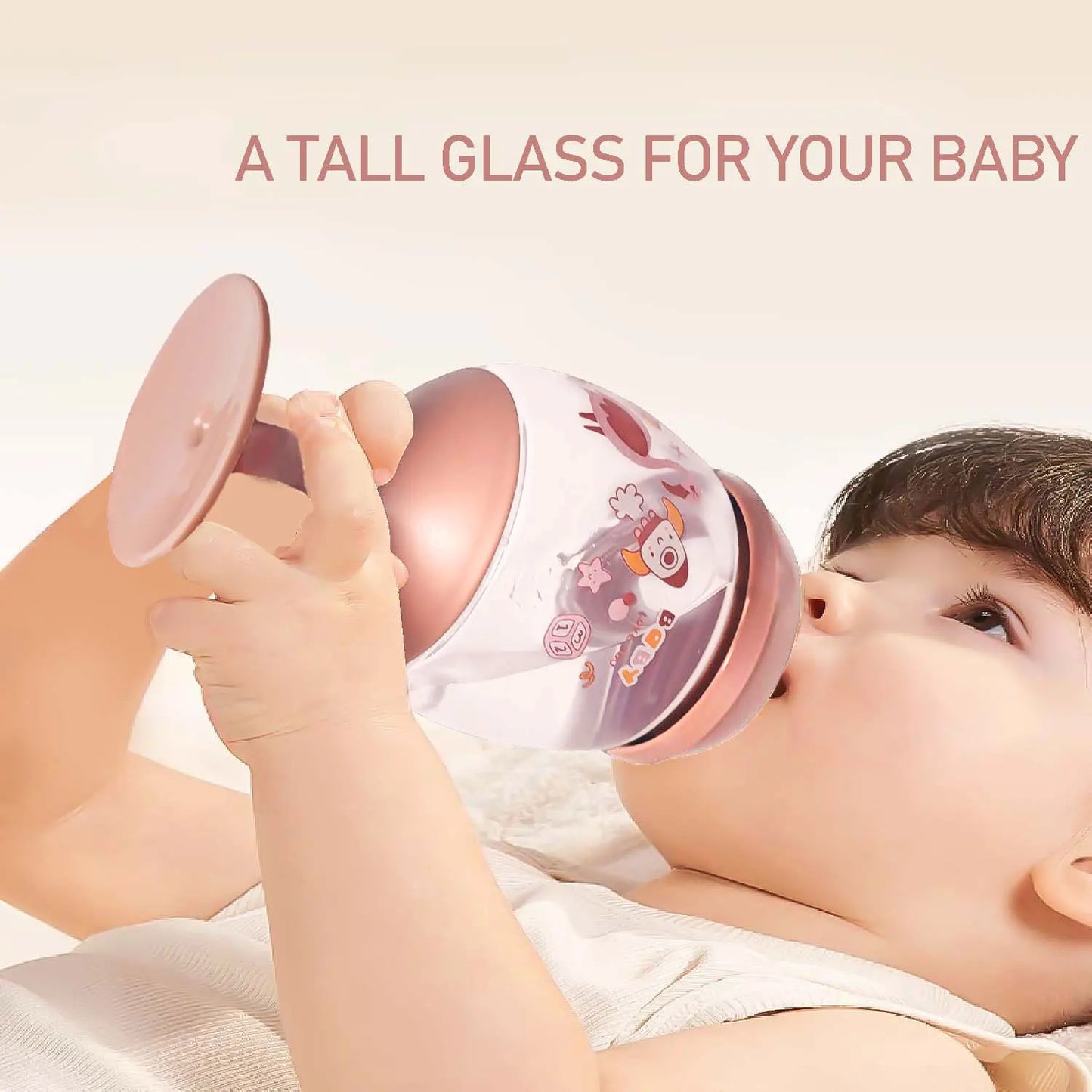 1PC 180ML goblet baby bottle, milk cup, baby drinking water, household cup, direct drinking juice, wine bottle, birthday gift