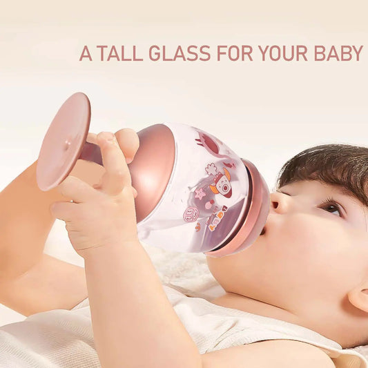 1PC 180ML goblet baby bottle, milk cup, baby drinking water, household cup, direct drinking juice, wine bottle, birthday gift