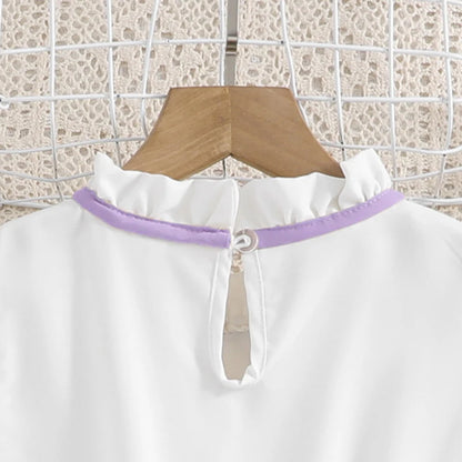 Ensemble chic jupe plissée – Style coréen (Fille)