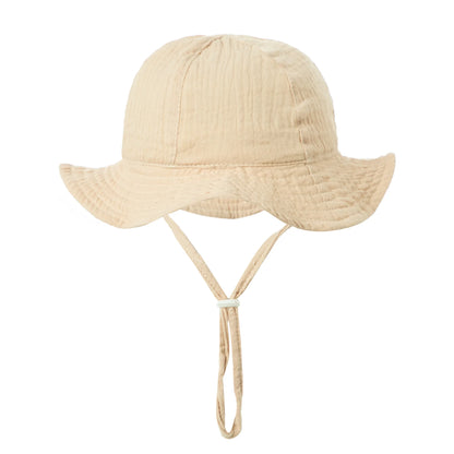 Chapeau Soleil Douce Protection™ – Bob en Coton pour Bébé (3–12 mois)
