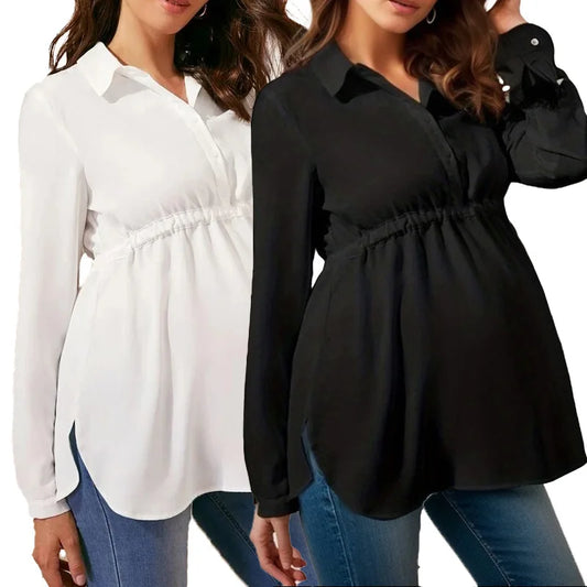 Haut Maternité Chic – Blouse Ample Confort Quotidien