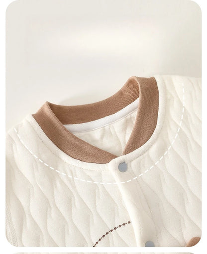 Combinaison Bébé Douillette en Coton – Chaleur & Confort pour Nouveau-né