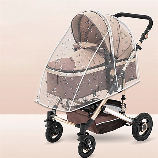 Housse de Pluie Universelle pour Poussette – Protection Imperméable Transparente pour Bébé