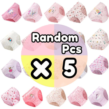 5 pièces/ensemble sous-vêtements pour fille coton mignon motif licorne petites filles culottes respirant confort enfants Hipster slips