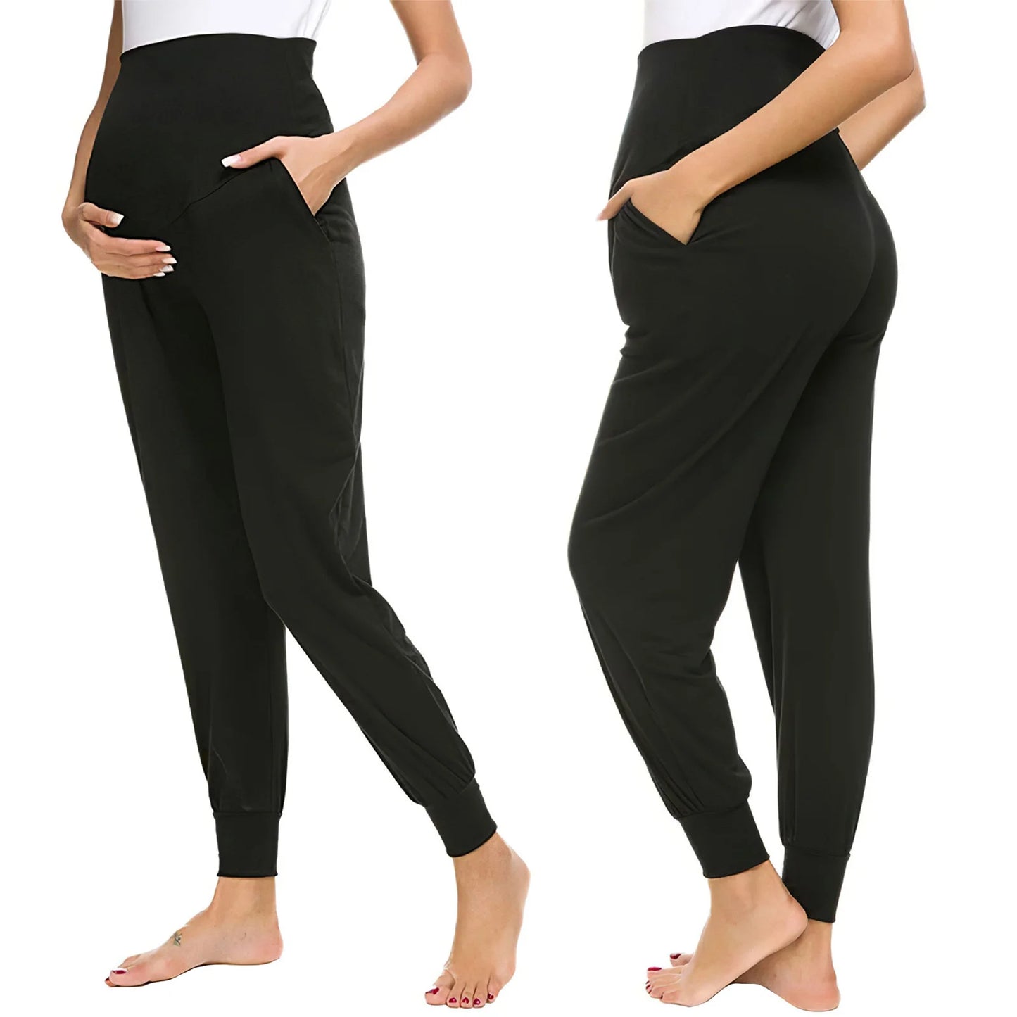 Jean de Maternité Évasé Premium – Confort & Style pour Future Maman