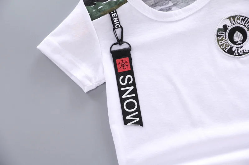 Ensemble Enfant Été – T-shirt à Manches Courtes & Short Confortable