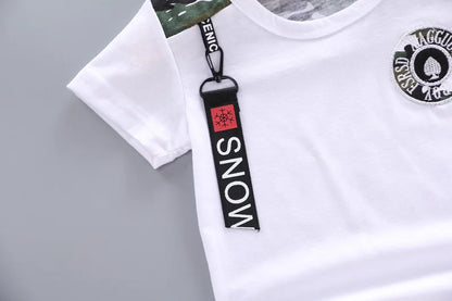 Ensemble Enfant Été – T-shirt à Manches Courtes & Short Confortable