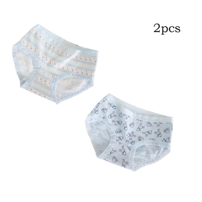 Lot de 2 Culottes Fille en Coton Doux – Confort Petit Trésor