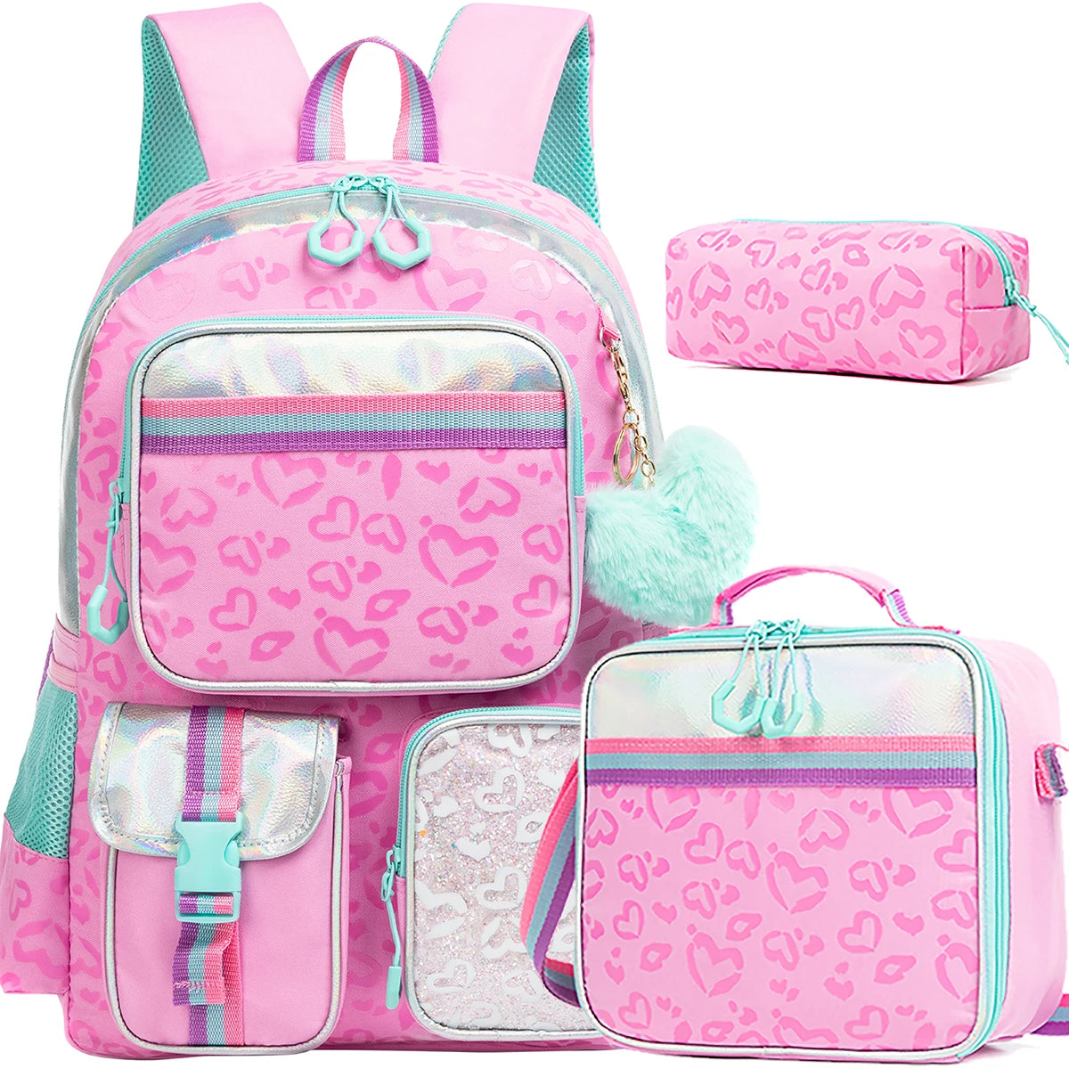 Sac à dos scolaire Meetbelfy pour filles – Cartable esthétique style preppy, sac à livres léger pour école primaire