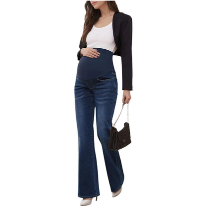 Jean de Maternité Évasé Premium – Confort & Style pour Future Maman