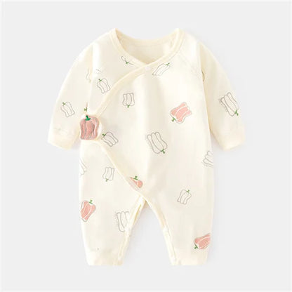 Barboteuse Douce Rêverie™ – Combinaison Bébé en Coton Confort (0–6 mois)