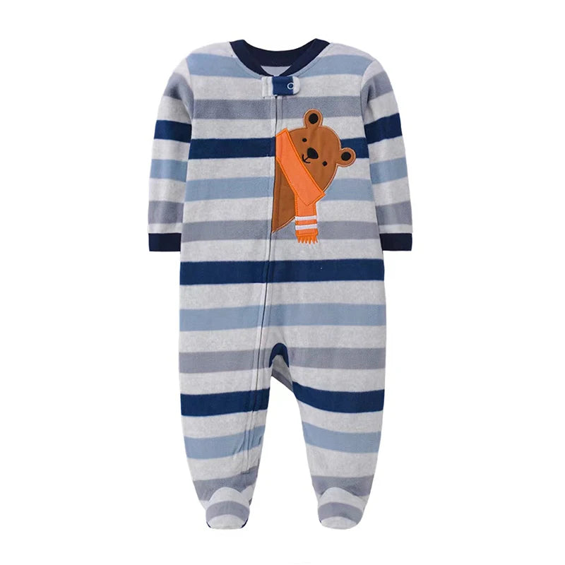 Pyjama Bébé Garçon en Coton – Combinaison Confort Printemps & Automne