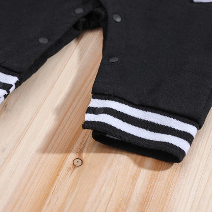 IURNXB bébé garçons filles barboteuse à capuche Baseball à manches longues infantile Onesie tenues de plage nouveau-né sweat vêtements combinaison 0-18M