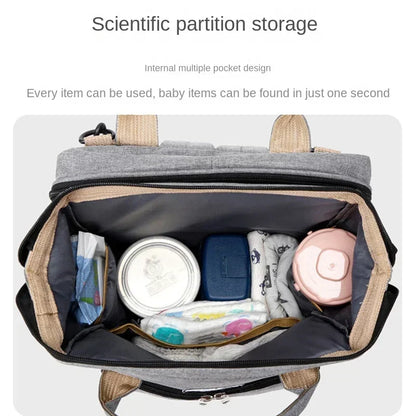 Sac à Dos Bébé avec Lit Pliable – Sac à Langer Multifonction pour Parents