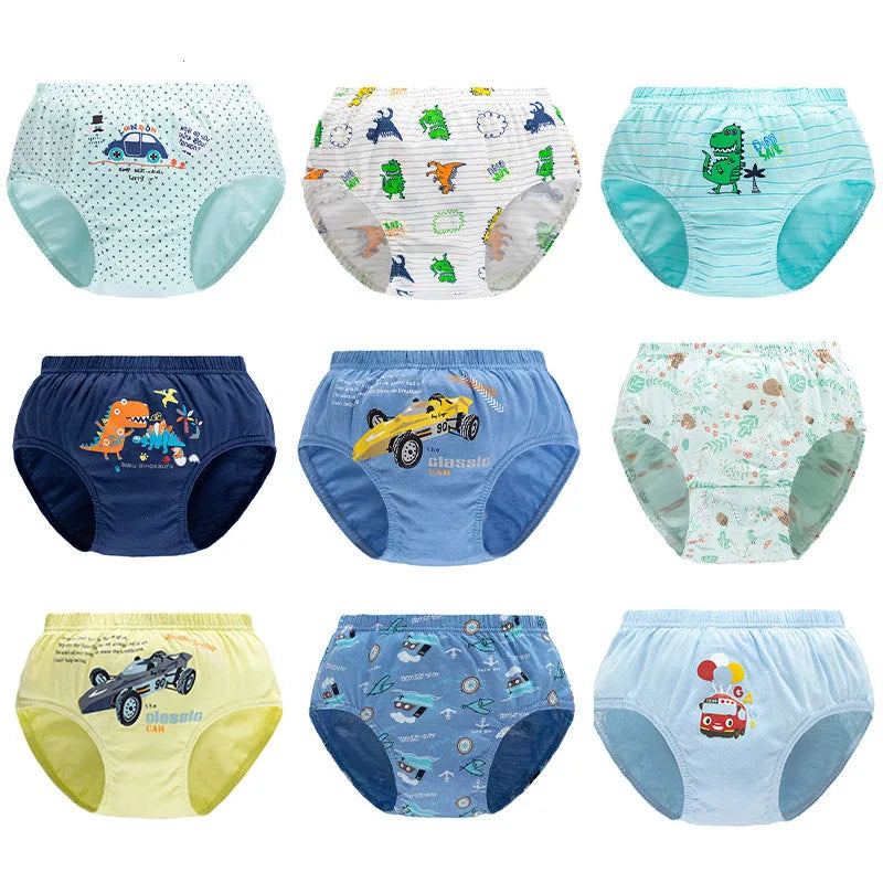 Lot de 3 Culottes Garçon en Coton Doux – Confort Petit Trésor