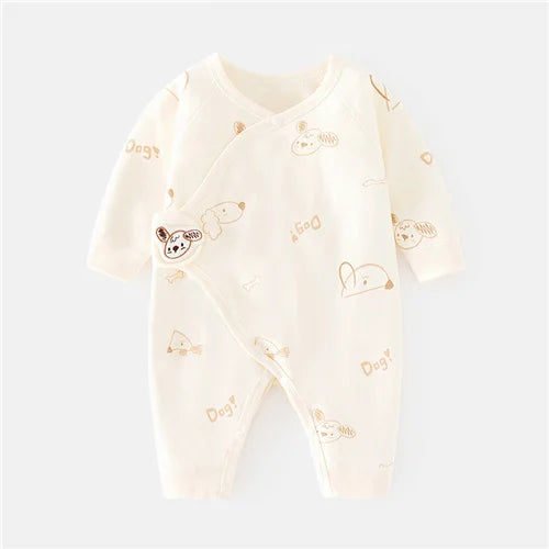 Barboteuse Douce Rêverie™ – Combinaison Bébé en Coton Confort (0–6 mois)