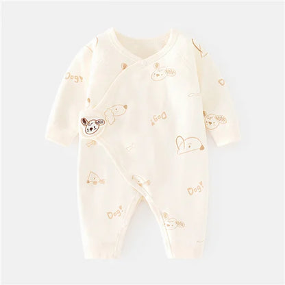 Barboteuse Douce Rêverie™ – Combinaison Bébé en Coton Confort (0–6 mois)