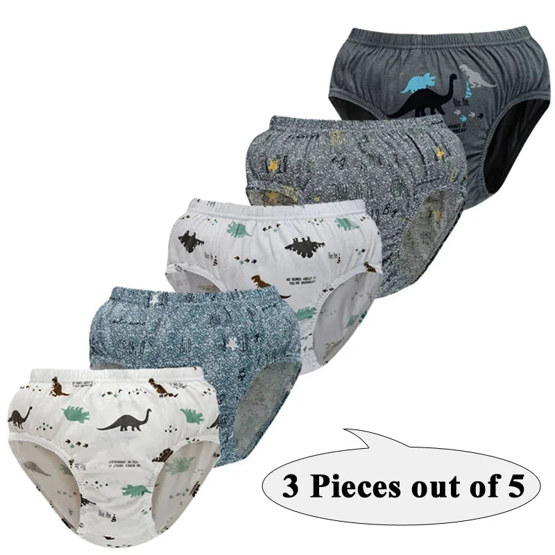 Lot de 3 Culottes Garçon en Coton Doux – Confort Petit Trésor