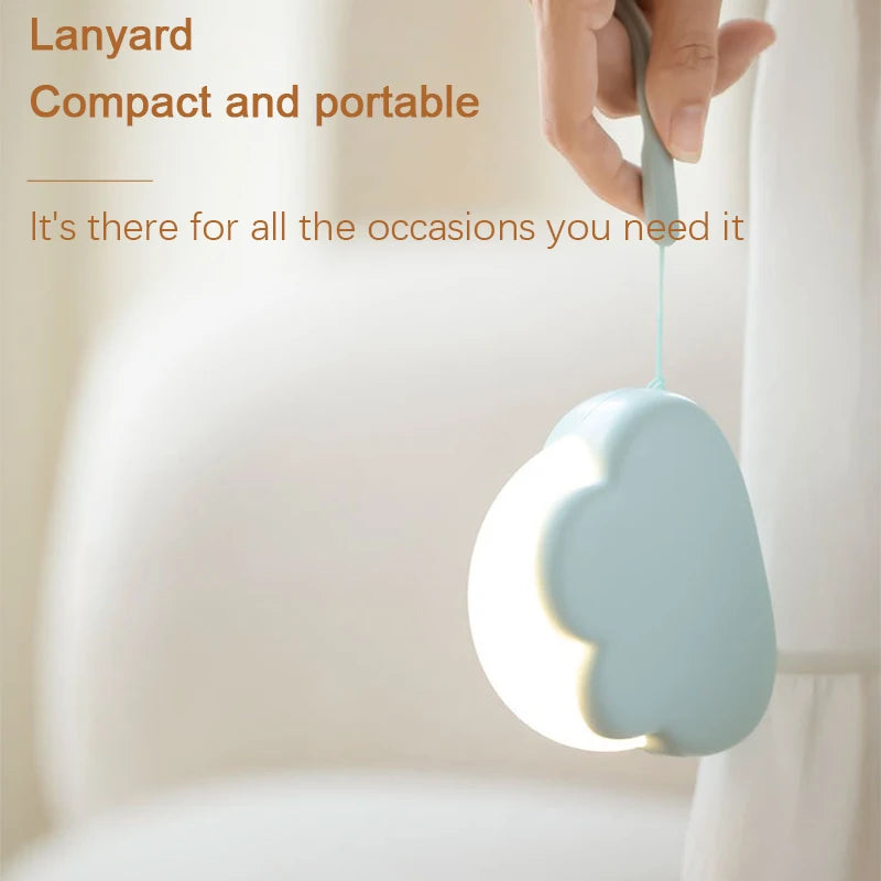 Veilleuse Nuage Lumineux™ – Lampe LED Rechargeable pour Chambre Bébé