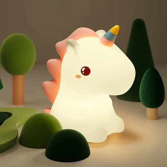 Veilleuse Licorne Enfant Multicolore – Lampe Nuit Magique Rechargeable