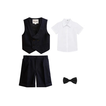 Costume gilet pour enfants printemps été garçons robe de mariée premier anniversaire de bébé garçon Costume de spectacle de piano enfants gilet pantalon