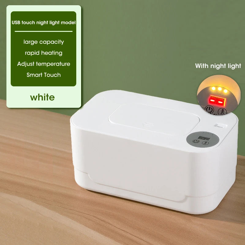 Chauffe-Lingettes Bébé Intelligent avec Écran LED – Distributeur de Lingettes Chauffantes