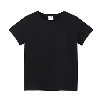 T-shirt d’été enfant unisexe en coton doux – Coupe classique