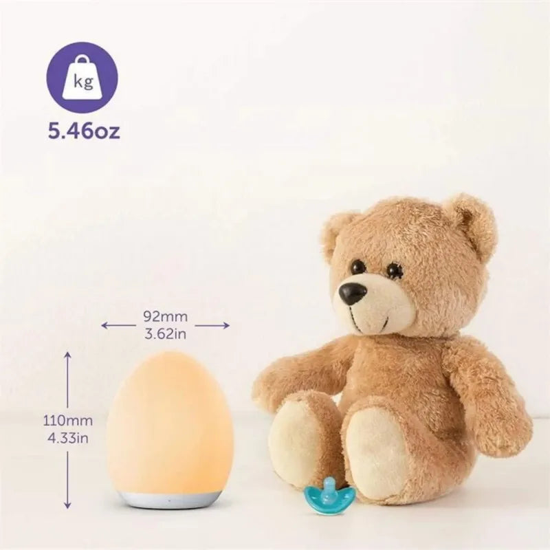 Veilleuse bébé tactile rechargeable RGB – Lampe de nuit douce avec télécommande