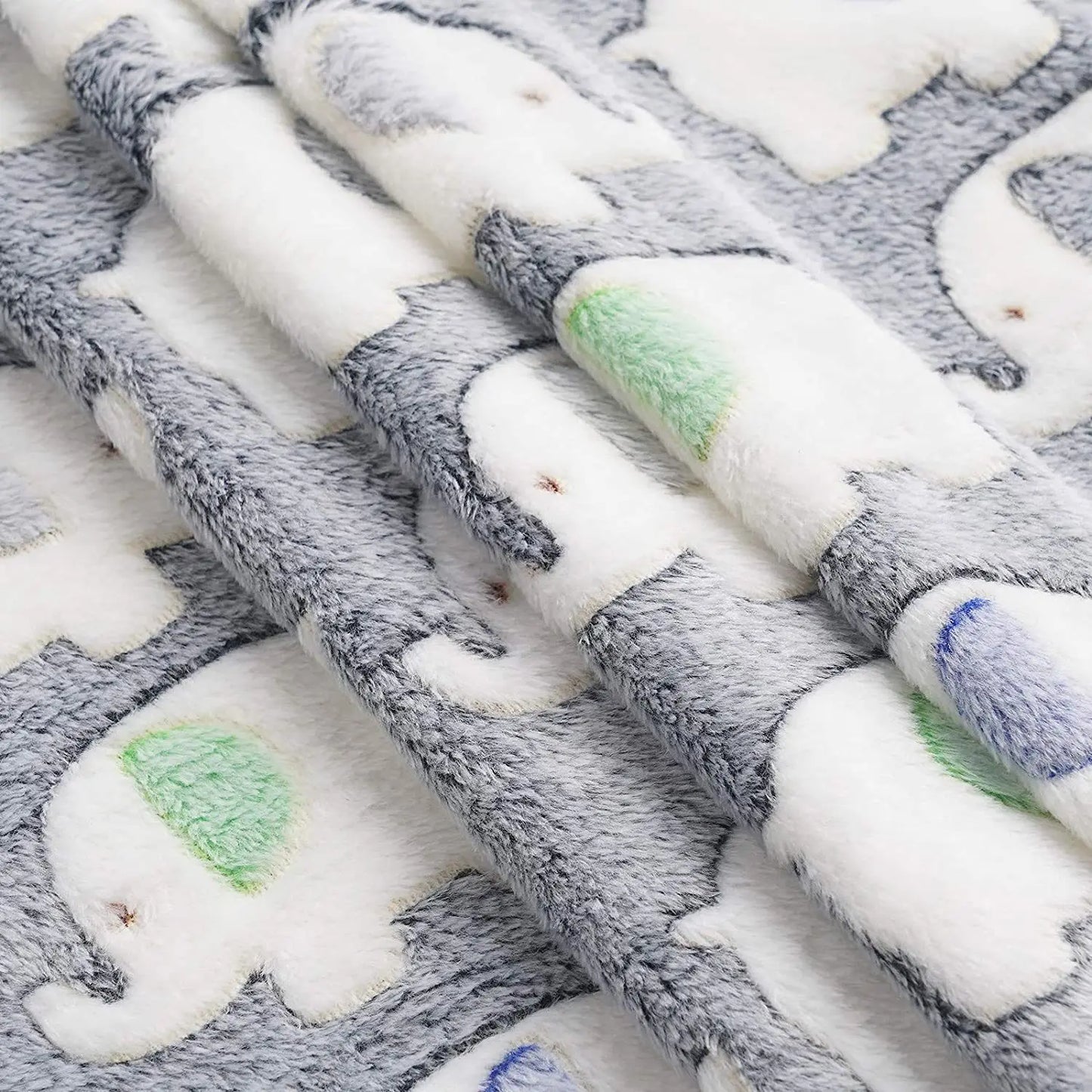 Cute Elephant Baby Blanket Newborn Swaddle Wrap Bedding Soft Warm Infant Quilt Coral Velvet Stroller Cover Babies Accessories