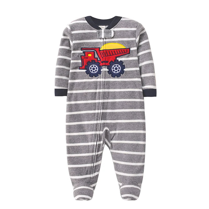 Pyjama Bébé Garçon en Coton – Combinaison Confort Printemps & Automne
