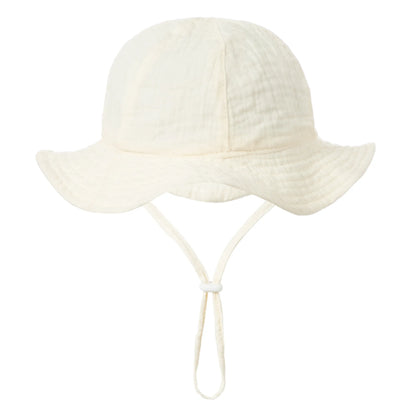 Chapeau Soleil Douce Protection™ – Bob en Coton pour Bébé (3–12 mois)