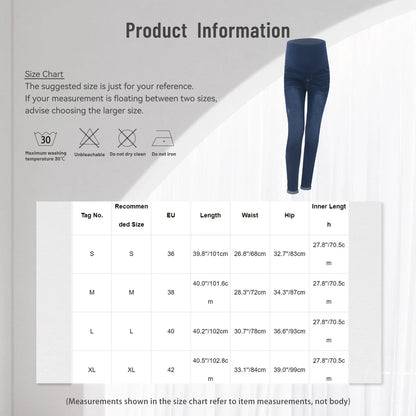 Jean Maternité Confort Absolu – Taille Haute avec Soutien Évolutif