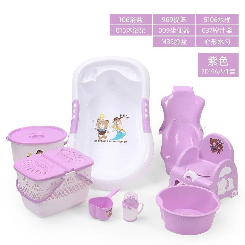 Ensemble de bain pour nouveau-né – Bassin de bain bébé complet avec accessoires