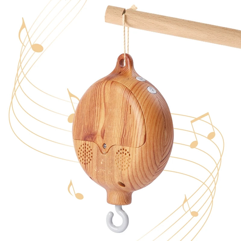 Mobile Musical Bébé en Bois – Doux, Apaisant & Naturel