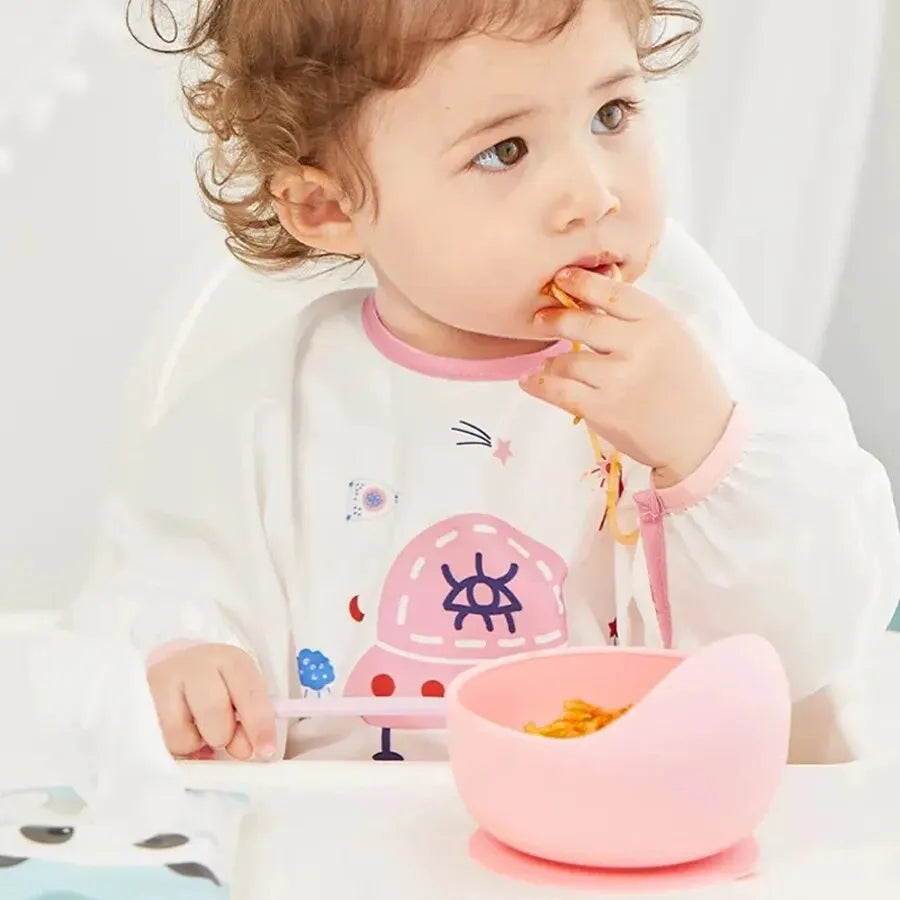 🍽️ Ensemble repas bébé en silicone – Antidérapant & sécurisé