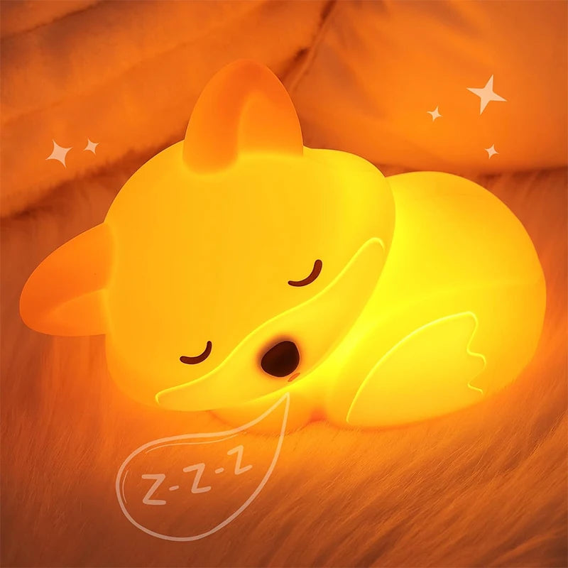 Veilleuse Renard Apaisante pour Bébé – Lumière Douce & Sommeil Paisible
