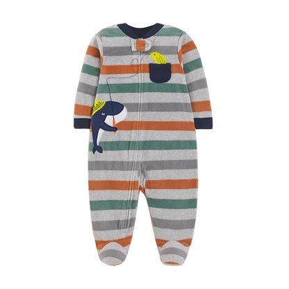 Pyjama Bébé Garçon en Coton – Combinaison Confort Printemps & Automne
