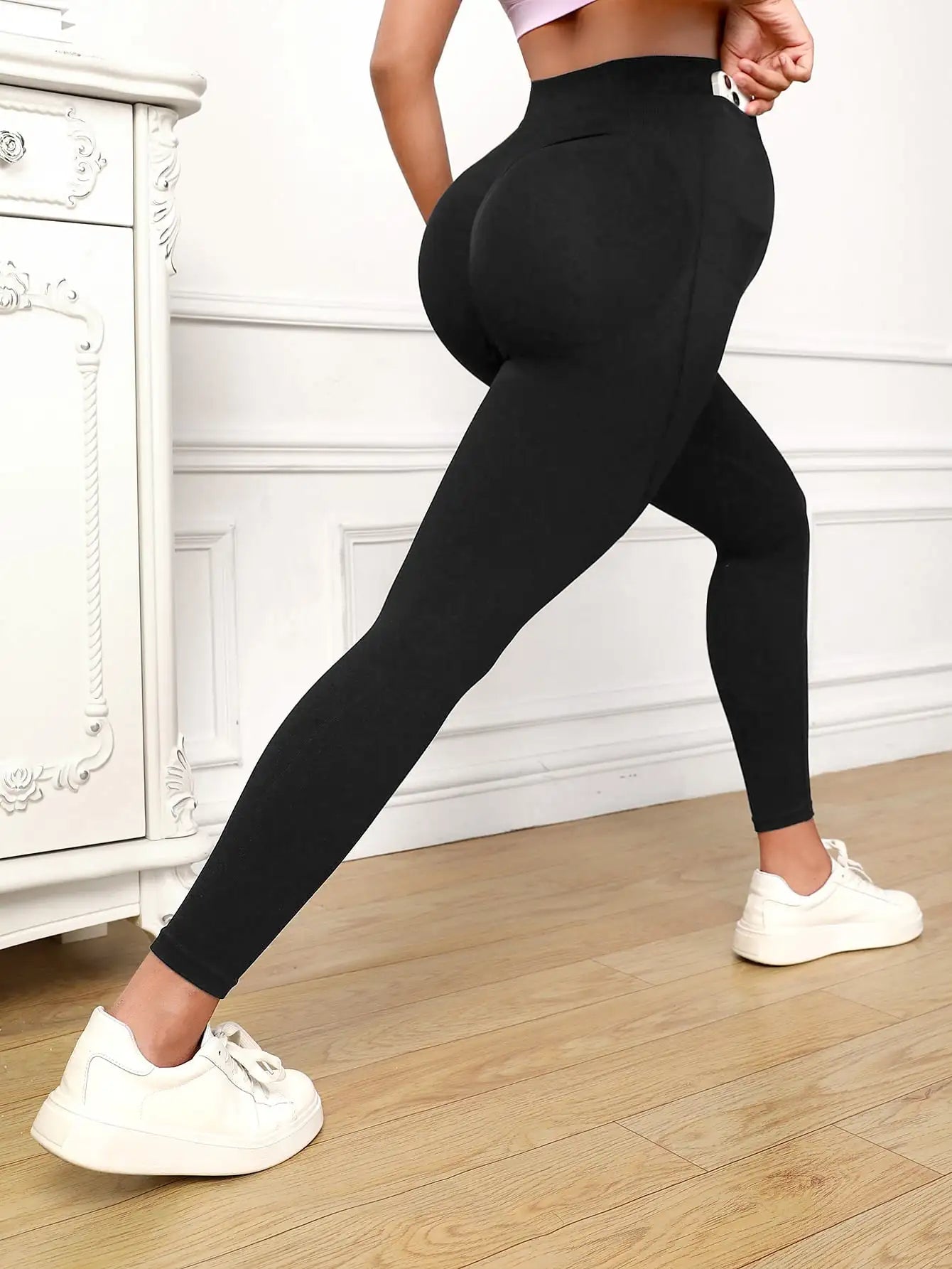 Legging Sport Maternité Premium – Poches & Maintien Confort