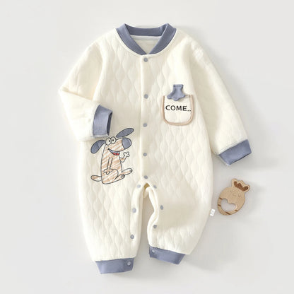 Combinaison Bébé Douillette en Coton – Chaleur & Confort pour Nouveau-né