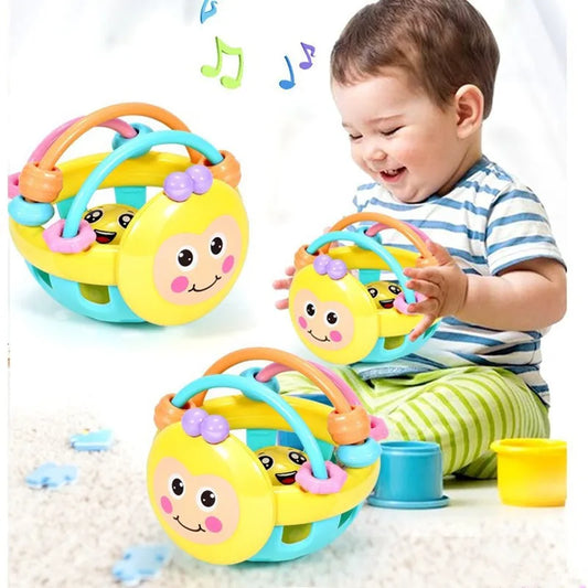 Jouets de dentition doux pour bébé, anneau de dentition sensoriel éducatif précoce pour nouveau-né, hochet tactile, balle de saisir à la main, développement du jeu de balle pour bébé