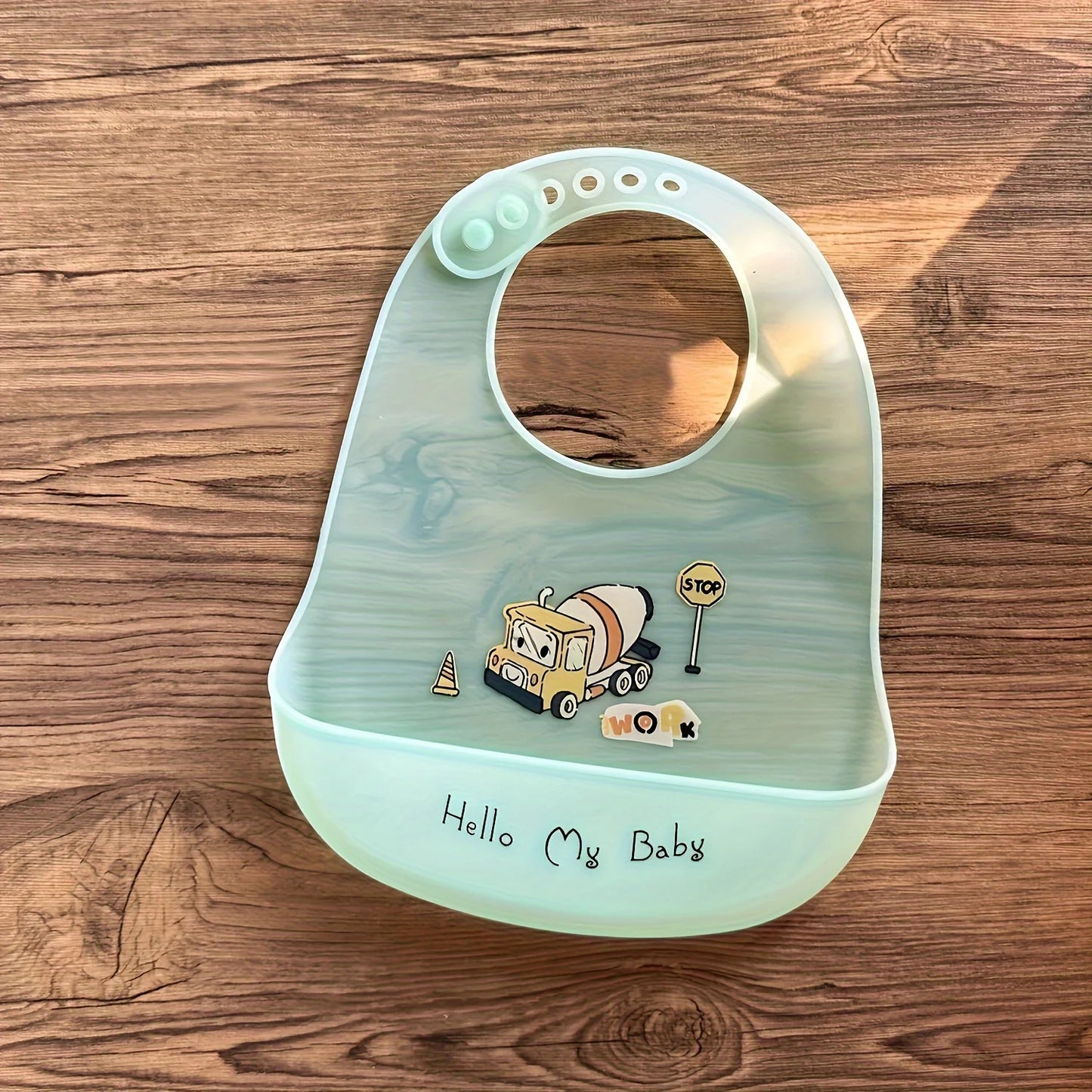 Bavoir bébé en silicone doux avec poche récupératrice – Mignon & pratique au quotidien