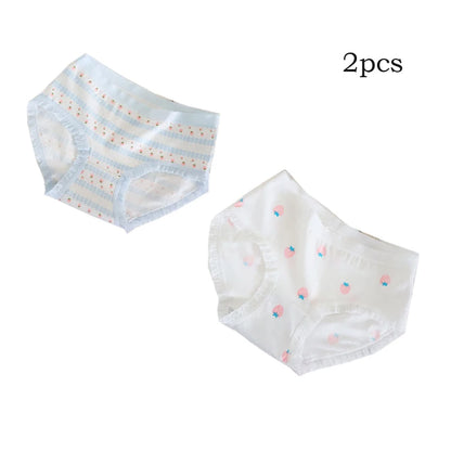 Lot de 2 Culottes Fille en Coton Doux – Confort Petit Trésor