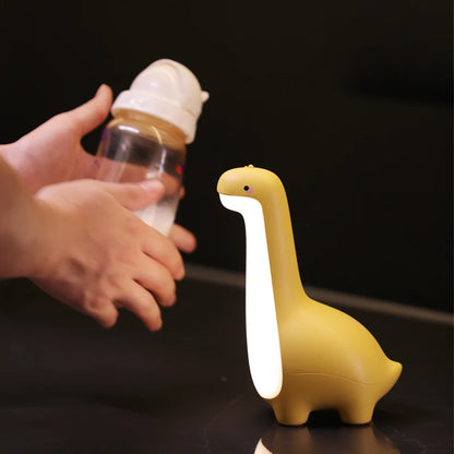 Veilleuse Dinosaure Magique pour Enfants – Lampe de Nuit LED Rechargeable, Lumière Douce & Sécurisée