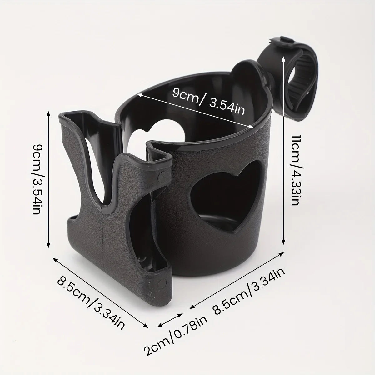 Porte-Gobelet Universel pour Poussette avec Support Téléphone – Accessoire Pratique pour Parents