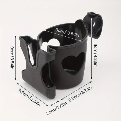 Porte-Gobelet Universel pour Poussette avec Support Téléphone – Accessoire Pratique pour Parents