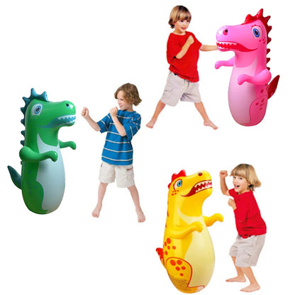 Dino Punch™ – Jouet dinosaure gonflable sur pied pour enfants et adultes | Jeu de boxe ludique et défouloir