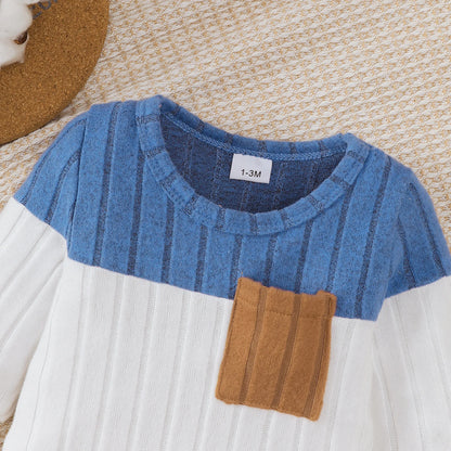 Ensemble Bébé 3 Pièces Doux & Élégant – Body, Pantalon & Bonnet