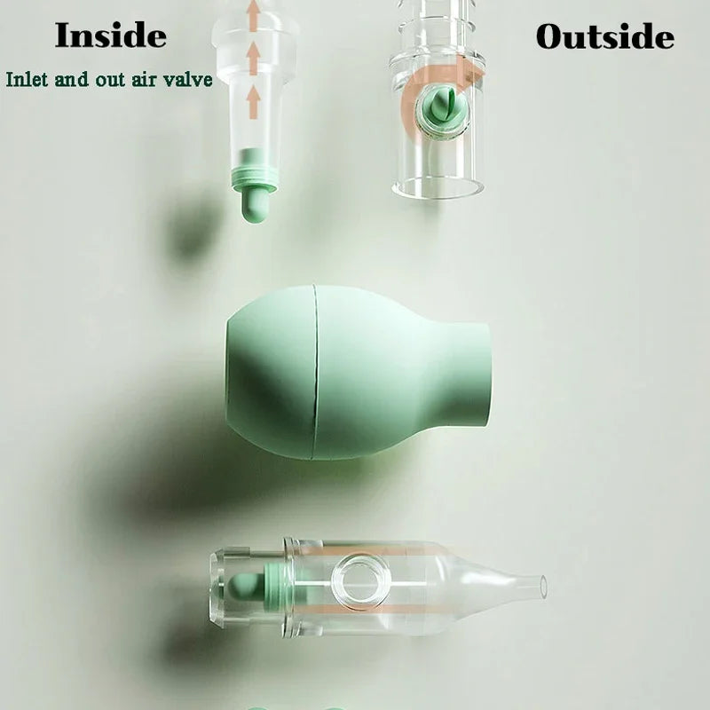 Aspirateur nasal bébé en silicone – Manuel anti-retour – Nettoyeur de nez doux
